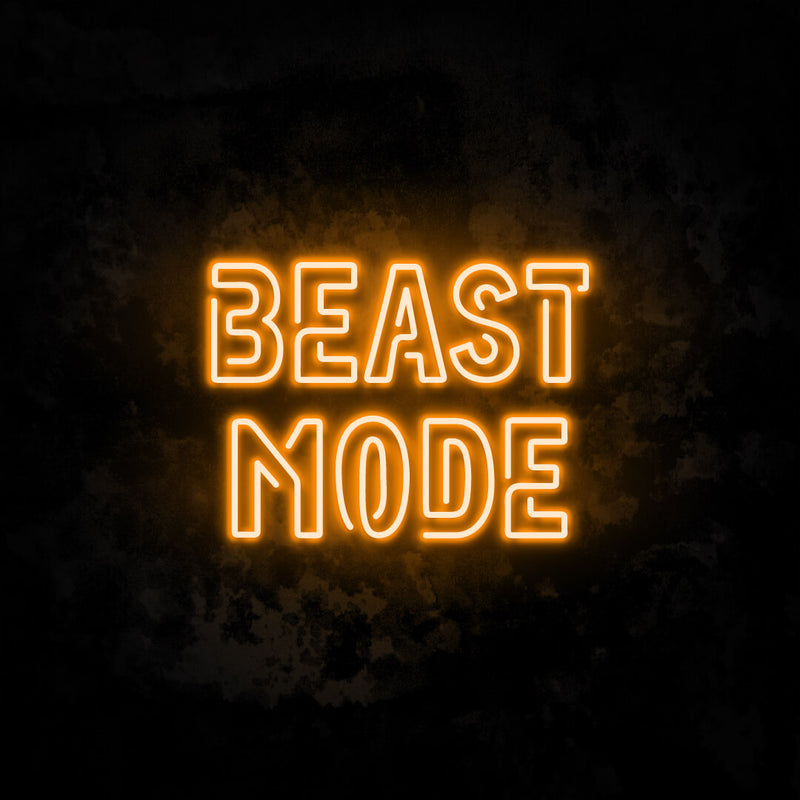 Beast Mode neon sign