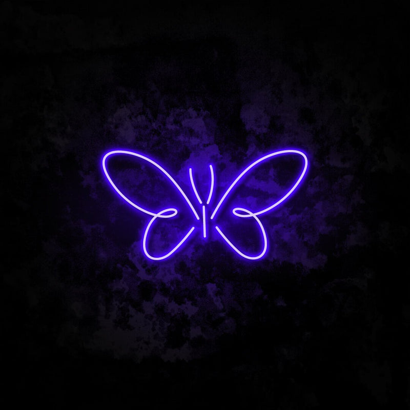 Large Butterfly Neon Light