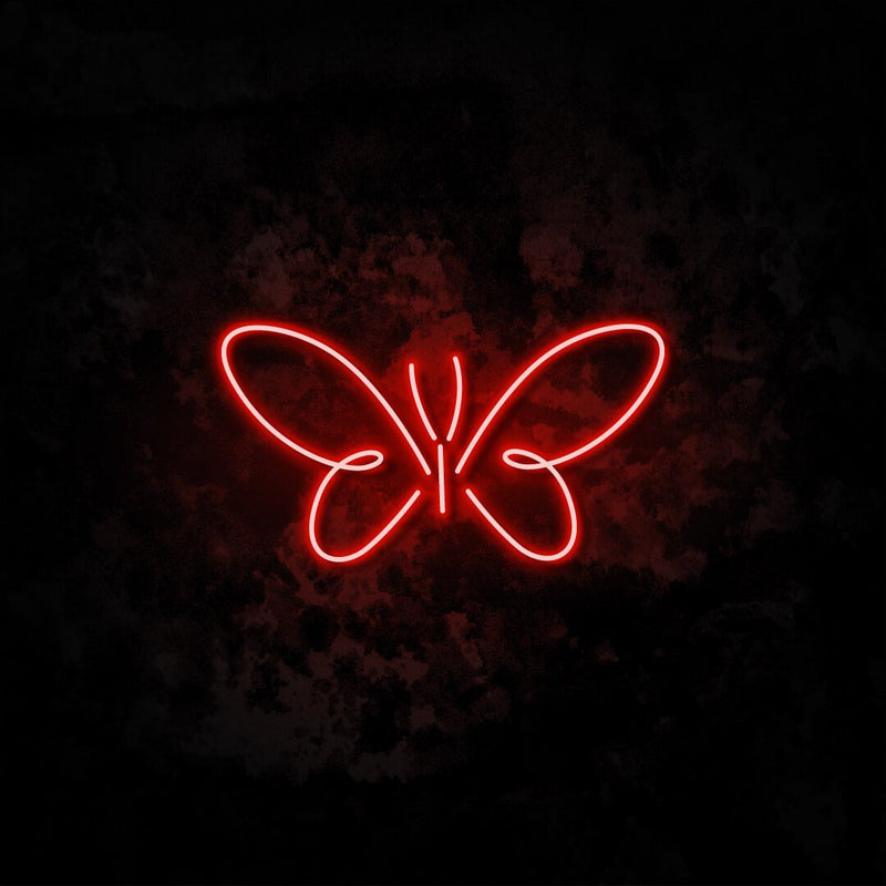 Large Butterfly Neon Light