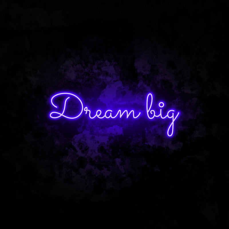 Dream Big neon sign