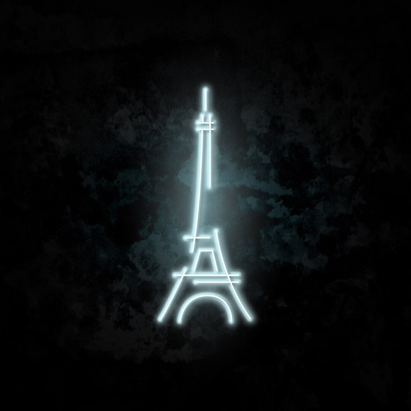 Eiffel Tower neon sign