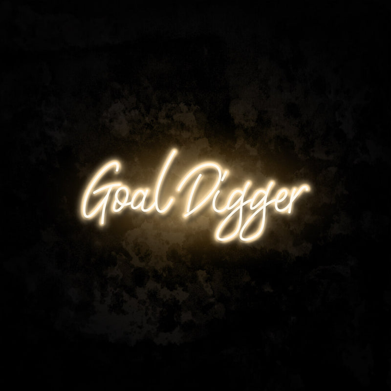 Goal Digger neon sign